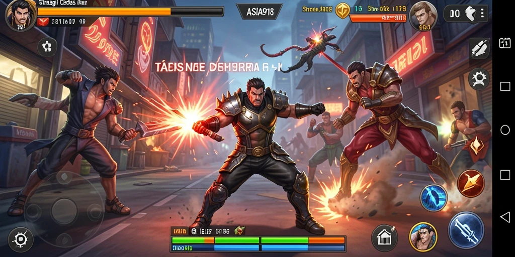 Tampilan gameplay strategi yang mendebarkan dalam ASIA918.