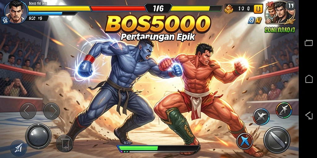Tampilan dinamis pertarungan seru di BOS5000.