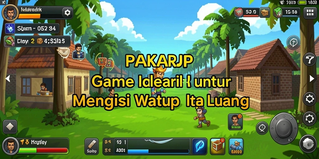 Tampilan gameplay PAKARJP yang menyerupai permainan Idle klasik.
