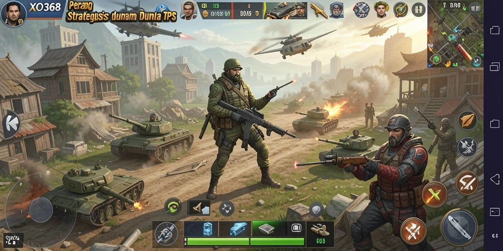 Gameplay seru dalam pertempuran TPS yang mendebarkan.